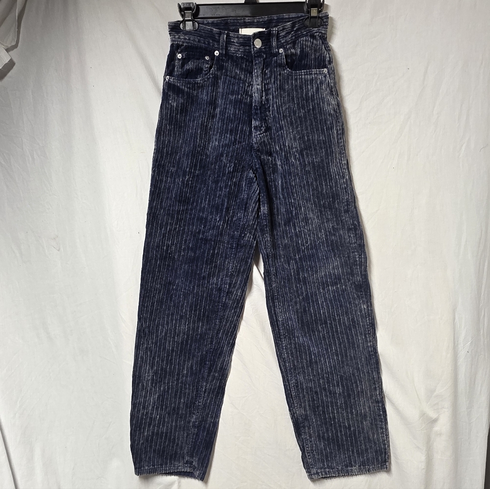 BDG ayden blue corduroy acid wash high-rise Baggy pants size 26